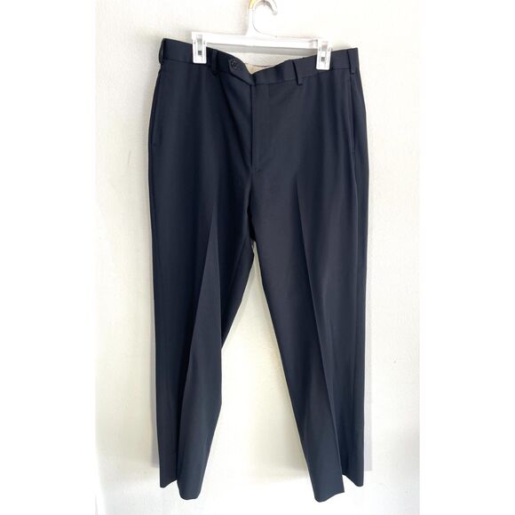 Brooks Brothers madison trousers wool pants black classic straight casual men 37